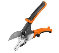 NEO TOOLS Tijeras angulares de 220 mm de largo, mango de 2 componentes, hoja de acero SK5, cuerpo de aluminio, ajuste del ángulo de corte, rango de corte 22,5, 45, 90 grados, para ensambladores