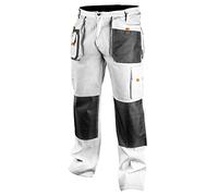 NEO TOOLS X Pantalones de utilidades de Trabajo, Blanco, L para Hombre