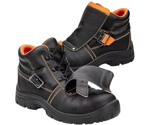 NEO TOOLS Zapatos de seguridad para hombre, antideslizantes, de piel, botas de trabajo, transpirables, ligeras, botas de trabajo, zapatos de seguridad, zapatos de soldador, talla 39-47, multicolor, 42
