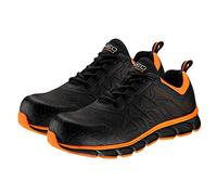 Neo Tools Zapatos de Seguridad para Hombre, S1 SRC, Botas de Trabajo Reforzados, Suela Antideslizante antiestática de EVA y Goma de Caucho, sin metálicos, talón Resistente, Negro, Talla 44