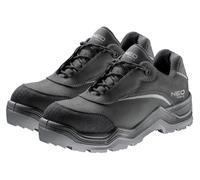 NEO TOOLS Zapatos de seguridad para hombre, S3 SRC, resistentes al agua, antideslizantes, Botas de trabajo reforzados, plantilla Kevlar, antiestática, sin metálicos, protección, Negro, talla 42 EU