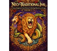 Neo-Traditional Ink: Tattoo-Inspired Anti-Stress Coloring Book for All Ages (Neo-Traditional Ink: Anti-Stress Tattoo-Inspired Coloring Book Series for All Ages)