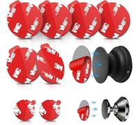 NEO+ VHB 3M Puntos adhesivos de repuesto, rojo, cinta de doble cara, 1.38 pulgadas, paquete de 5, 900 g, agarre fuerte, resistente al calor, para base de montaje de enchufe, soporte de agarre para