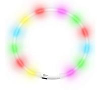 NEO+ Visibilidad y seguridad mejoradas para perros Collar de seguridad para perros LED USB recargable. Se conecta a los dispositivos. El perro será más visible y seguro. Talla única para todos