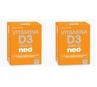 NEO - Vitamina D 30 cápsulas de 300 gr | Complemento Alimenticio de Liberación Rápida | Libre de Alérgenos GMO y Nanomateriales | Tomar 1-2 cápsulas al día (Paquete de 2)