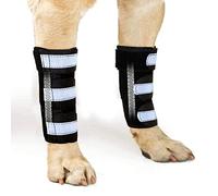 NeoAlly Par De Abrazaderas De Compresión De La Pata Delantera Canina para Perros con Soporte De Tiras De Metal, Insertos De Resorte De Metal Doble para Estabilizar La Pata Delantera del Perro(L/XL)