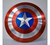 NEOARY Capitán Medieval America Shield Legends 75 aniversario aleación metal disfraz metal prop réplica - escala 1:1 escudo Capitán América escudo cosplay escudo