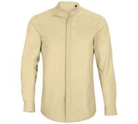 NEOBLU - Camisa Formal de Popelina de Manga Larga para Hombre