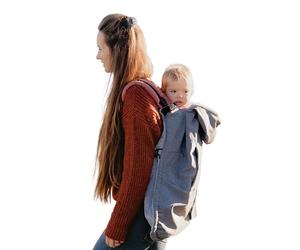 Néobulle - Cobertor Porteo 3 en 1 Néobulle Grey con Triple Uso Invierno | Tejido Técnico Softshell | Apto Hasta los 3 Años | Cobertor Portabebes Adaptable como Manta o Saco de Dormir | Color Gris