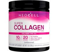 NeoCell, Super Collagen Peptides, Tipo 1 y 3, Péptidos de Colágeno, 200 g Polvo, Testado en Laboratorio, Sin Gluten, Sin Soja, Sin OGM
