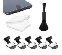 NEODTX Tapa protectora USB C, 5 unidades, funda de silicona para puerto tipo C, teléfono móvil y tableta, compatible con iPhone 15 16 Pro Max Google, Samsung Galaxy, Xiaomi Redmi XPLORA Motorola Etc