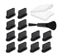 NEODTX Tapón antipolvo USB C, 12 unidades, funda de silicona USB 3.1 tipo C para la mayoría de los accesorios de teléfono móvil y tableta, iPhone 15, 16, 17 Pro Max, Google, Samsung Galaxy, Xiaomi