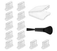 NEODTX Tapón antipolvo USB C, 12 unidades, funda de silicona USB 3.1 tipo C puerto para la mayoría de los accesorios de teléfono móvil y tableta, iPhone 15 16 pro max Google, Samsung Galaxy, Xiaomi