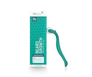 Neofollics Rodillo Estimulante del Crecimiento de la Barba - Derma roller de 0,5 mm - Estimula la Circulación, Favorece el Crecimiento de la barba y Mejora la Absorción del Sérum - 540 Microagujas