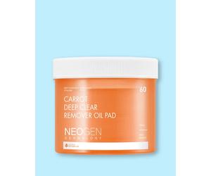 Neogen Discos hidrofílicos limpiadores con aceite de zanahoria Dermalogy Carrot Deep Clear Oil Pad - 60 ud / 150 ml