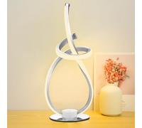 Neoglint Lámpara de Noche Moderna, Lámpara de Mesa en Espiral LED Regulable de 12W, Temperatura de 3 colores Regulable, Diseño Táctil, Adecuada para Dormitorio/Estudio/Sala de Estar/Oficina