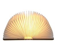 Neoglint Lampara Libro,Lampara de Noche 2.5W 500LM, Lampara Mesilla LED Recargable Plegable, Blanco Cálido 2700-3000K, Puerto USB, 12.1x9.5x2.5CM, para enviar Maestro,Padre,Madre,Novia