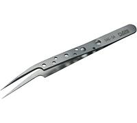 Neolab 1-1046 Pinzas con Agarre Antideslizante 5AG SA 115 MM LARGO Ligeramente Curvado, Muy Fino