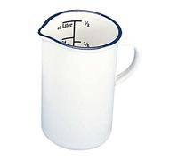 neoLab 2-2120 Acero esmaltado Mensur con asa, 500 ml de capacidad, color blanco