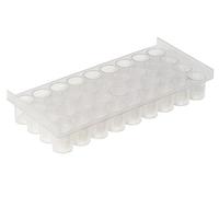 Neolab 2313 - Marco para botellas (hasta 15 mm, 2 unidades, 4 x 9 puntos, policarbonato), transparente