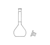 neolab S de 1568 messk olben, duran de cristal, PE de Tapón, NS 12/21, 50 ml Volumen nominal (2 unidades)