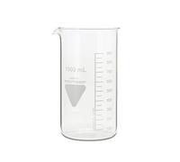 neoLab - Vaso de precipitado con boquilla Kimax Boro 3.3, de cristal, 1000 mL, Transparente (transparente)., 1
