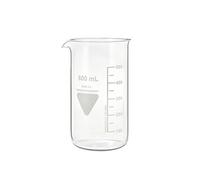neoLab - Vaso de precipitado con boquilla Kimax Boro 3.3, de cristal, 600 mL, Transparente (transparente)., 1