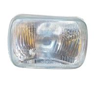 NEOLITE AV Recambios Faro delantero coche proyector faro para 126 y 127 derecho o izquierdo con predisposición luz de posición y lámpara R2