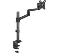 Neomounts Next Lite Brazo de monitor ahorrador de espacio para 1 monitor, negro (con abrazadera y ojal)