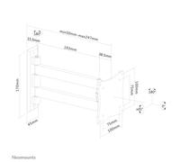 Neomounts by Newstar soporte de pared para tv/monitor