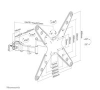 Neomounts by Newstar soporte de poste para TV