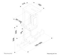 Neomounts - CPU-D075BLACK/LK Soporte para CPU - bloqueable - máx 10 kg - universal