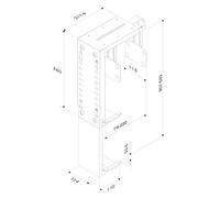 Newstar CPU-D100BLACK - Soporte para CPU (peso máximo soportado 30 kilogramos), negro
