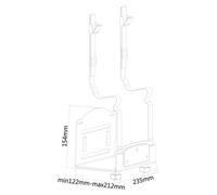 Neomounts By NewStar CPU-W100BLACK Soporte de Pared para CPU Máx. 10Kg
