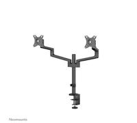 Neomounts DS60-425BL2 - soporte de mesa totalmente móvil para dos pantallas de hasta 27" - negro