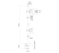 FLAT SCREEN DESK MOUNT (CLAMP) FPMA-D550DVBLACK