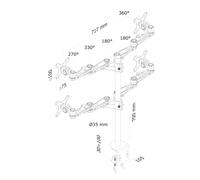Neomounts - FPMA-D935D4 Brazo de monitor 10-27""