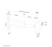 Neomounts - FPMA-W830 Soporte de pared para monitor/TV 10-27"" - movimiento completo
