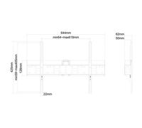 Neomounts - LFD-W1640MP Soporte de pared para TV 37-75"" - fijo