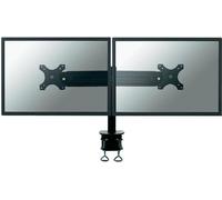 NEOMOUNTS Monitor Dual-DeskMount 19-30inch clamp 2x8kg VESA75/100 Full motion Tilt Rotate Swivel Height 32-42cm black