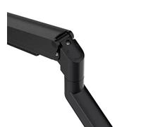 Neomounts Next Slim Desk Brazo de monitor con resorte de gas para 1 monitor, negro (con abrazadera y pasacables de escritorio)