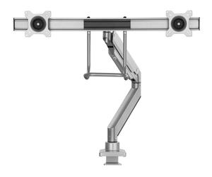 Neomounts NM-D775DXSILVER Soporte de mesa para pantallas planas con asa de sujeción para dos pantallas planas de hasta 32" (81 cm)