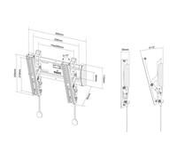 Neomounts - NM-W125BLACK Soporte de pared para TV 10-40"" - inclinable