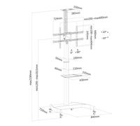 Neomounts - PLASMA-M1900E Carro para TV 37-70"" - giratorio