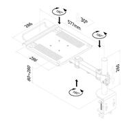 Neomounts soporte de escritorio para un ordenador portátil