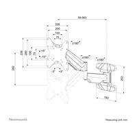 Neomounts WL70-550BL12 kit de
