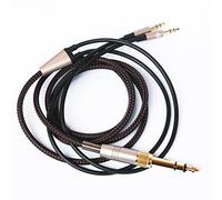 NEOMUSICIA Cable de Repuesto Compatible Con Auriculares Hifiman HE4XX, HE-400i - 3,5 mm y 6,35 mm a Doble Conector Macho de 3,5 mm - 3 m