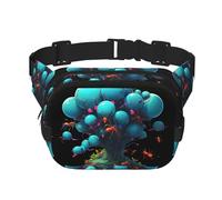 Neón Ant Colony - Riñonera multifuncional con estampado de colonias de hormigas, bolsa de mensajero unisex de moda, bolsa de