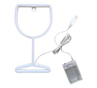 Neon Bar Signs - Wine and Cocktail Neon Light Decoration, Stylish Glowing Wall Sign for Home Bar Kitchen Bedroom and Living Room, Ideal for Restaurant Office Party Gathering or Performance