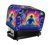 Neon Beat - Cubierta para tostadora UV para 2 rebanadas de cocina, para electrodomésticos pequeños, con bolsillos, protección contra el polvo y las huellas dactilares